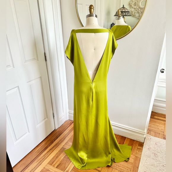 REISS Eloise Atelier Italian Satin High-Low Dress *NWT” - Picture 6 of 9